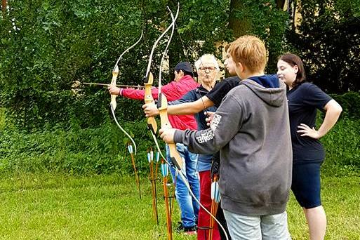 Bogenschießen im RKI BBW in Kladow