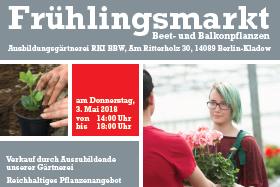 Frühlingsmarkt im Rotkreuz-Institut Berlin am 3. Mai2018